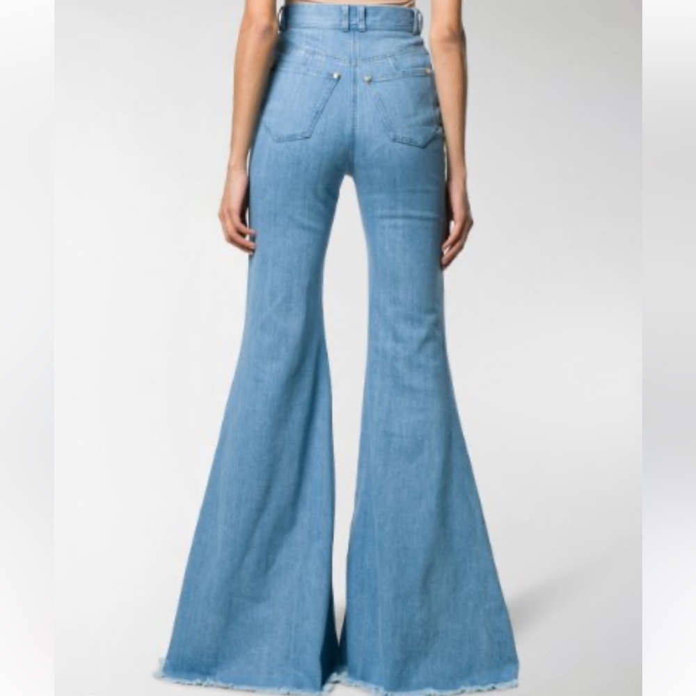 Balmain Flared Jeans Blue